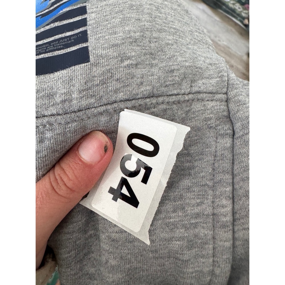 Nike Kids Heather Gray Blue Gradient Logo Fleece Hoodie Toddler Size 2T M412-042 - Picture 8 of 8